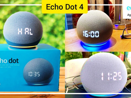 echo dot (4ta generación) parlante inteligente con reloj y alexa